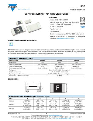 S3F datasheet cover page
