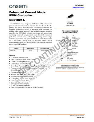 CS51021A 数据手册首页