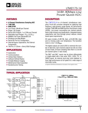 LTM2173-14 datasheet cover page