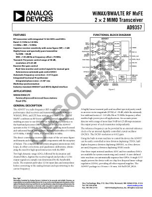 AD9357 数据手册首页