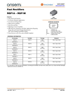 RGF1M 数据手册首页