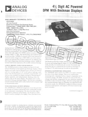 2249626AD2008 datasheet cover page