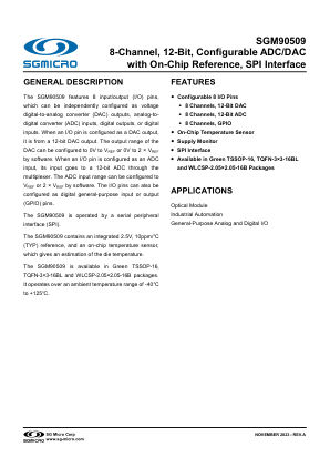 SGM90509 datasheet cover page