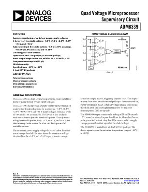 ADM6339 数据手册首页