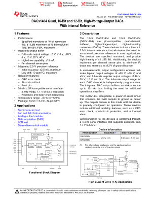 DAC81404 datasheet cover page
