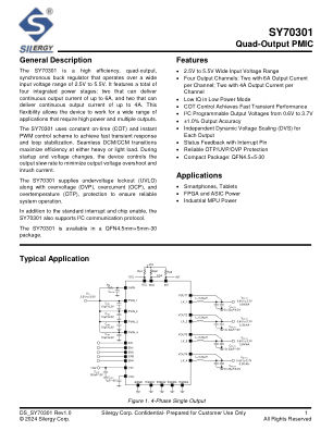 SY70301WBQ datasheet cover page