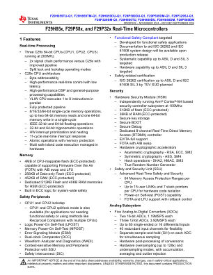 F29P589DU-Q1 数据手册首页