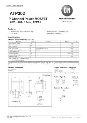 ATP302 数据手册首页