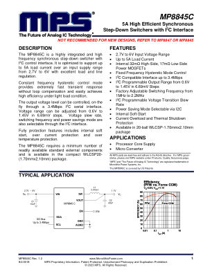 MP8845C datasheet cover page