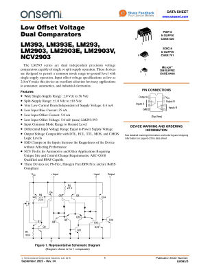 LM393 数据手册首页