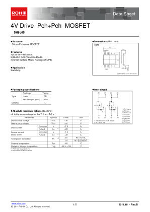 SH8J65 datasheet cover page