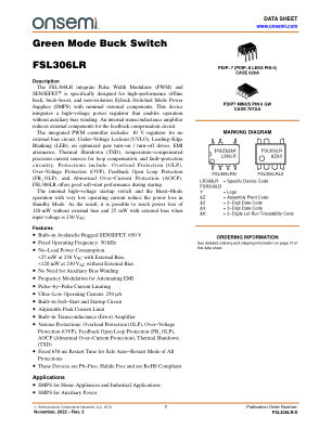 FSL306LR 数据手册首页