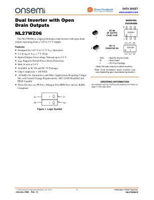 NL27WZ06 数据手册首页