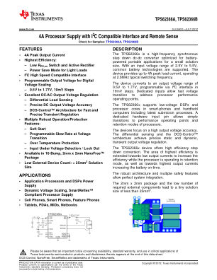 TPS62366B datasheet cover page