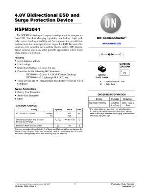 NSPM3041 数据手册首页