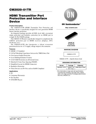 CM2020-01TR datasheet cover page