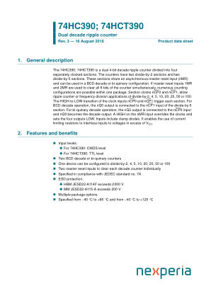 74HCT390DB datasheet cover page