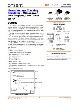 CS8182 datasheet cover page