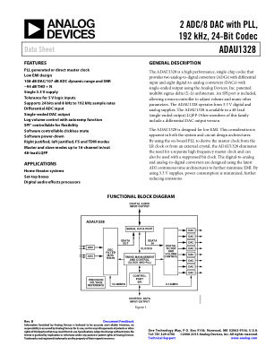 ADAU1328 数据手册首页