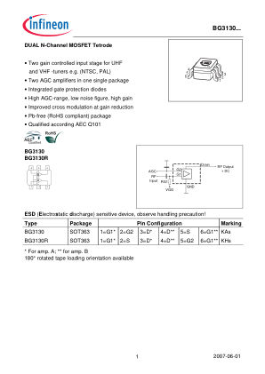 BG3130-BG3130R datasheet cover page