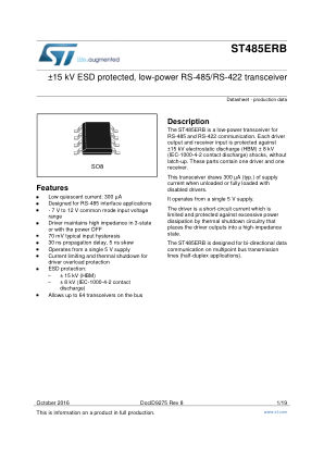 ST485ERB datasheet cover page