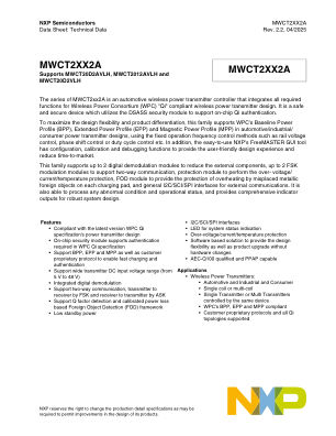 MWCT2XX2A 数据手册首页