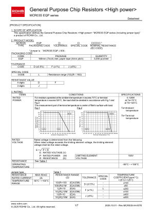 MCR03SEQPD 数据手册首页