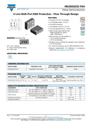 VBUS052C datasheet cover page