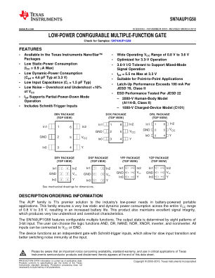 SN74AUP1G58 datasheet cover page