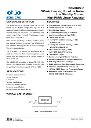 SGM2045LC datasheet cover page