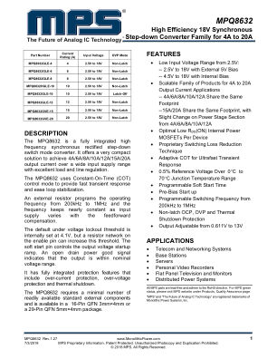 MPQ8632-20 datasheet cover page