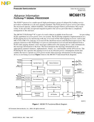 MC68175 datasheet cover page