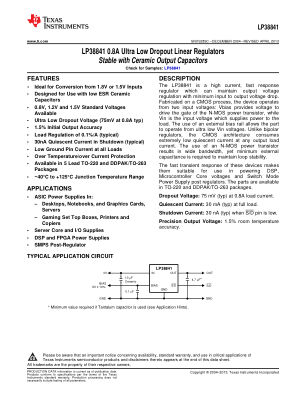 LP38841 datasheet cover page