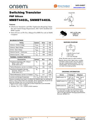 MMBT4403LT1 数据手册首页