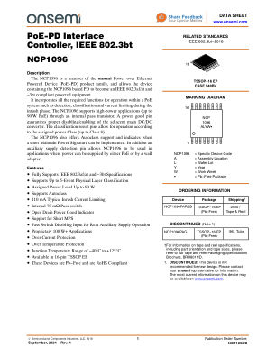 NCP1096 数据手册首页