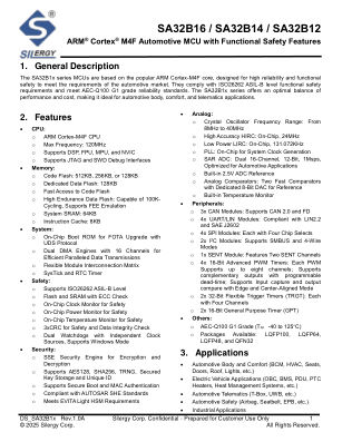 SA32B12AQEQ datasheet cover page