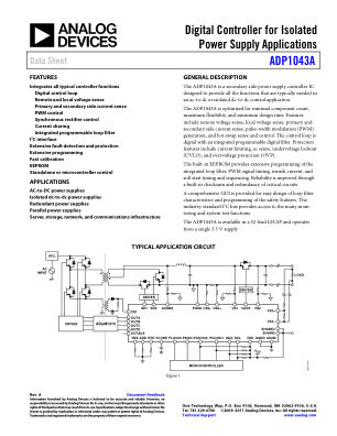 ADP1043A datasheet cover page