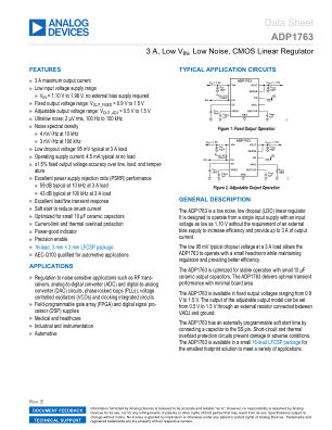 ADP1763 datasheet cover page
