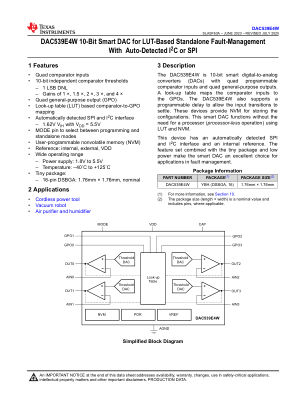 DAC539E4W 数据手册首页