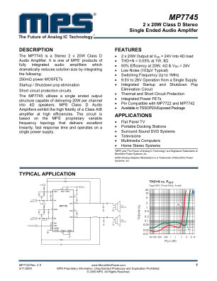 MP7745 数据手册首页