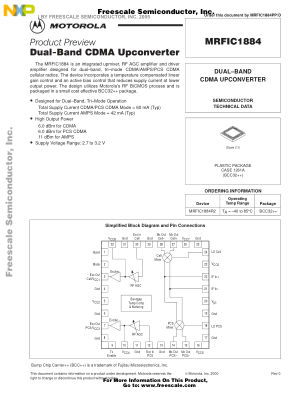 MRFIC1884PP datasheet cover page