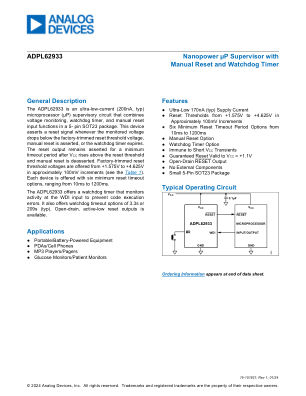 ADPL62933 datasheet cover page