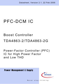 TDA4863-2 datasheet cover page