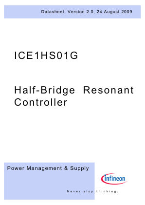 ICE1HS01G 数据手册首页