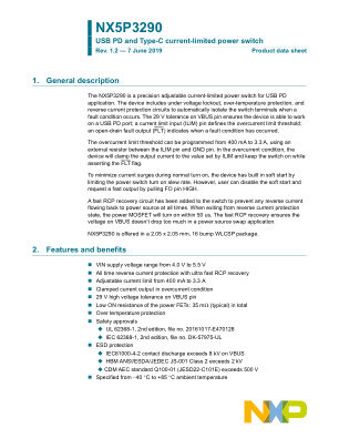 NX5P3290 datasheet cover page