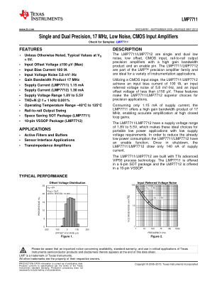 LMP7712 datasheet cover page