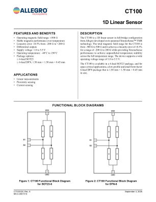 CT100 数据手册首页