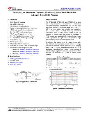 TPS62087 datasheet cover page