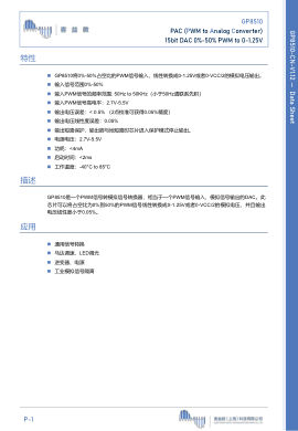 GP8510 数据手册首页