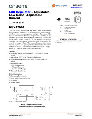 NCV47551 datasheet cover page